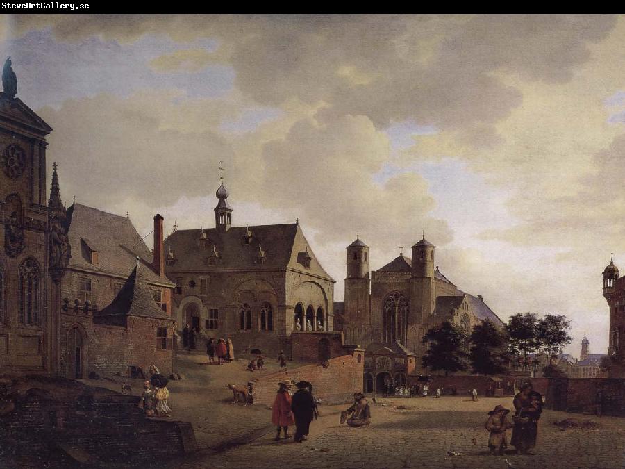 Jan van der Heyden Imagine the church and buildings